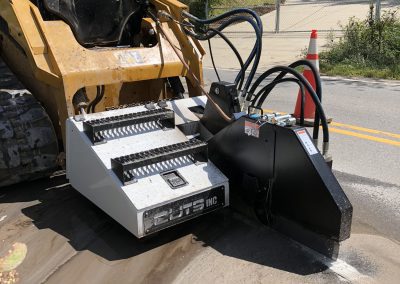 road cutting skid steer attachment by cuts inc