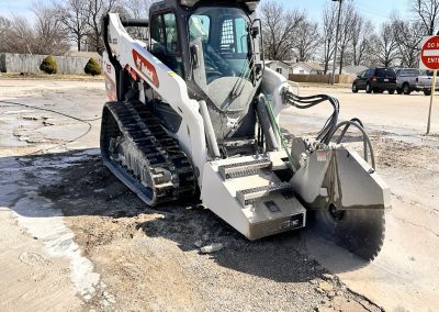 concrete cutting attachment